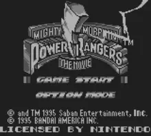 Image n° 1 - screenshots  : Mighty Morphin Power Rangers - The Movie